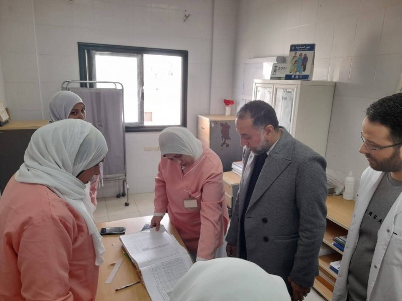 جولة تفتيشية مفاجئة لوكيل وزارة الصحة بشمال سيناء لعدة نقاط ومراكز طبية بالعريش