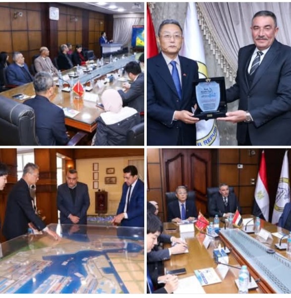 زيارة رسمية لقنصل عام الصين بالإسكندرية لميناء دمياط وبحث تعزيز التعاون بين الجانبين