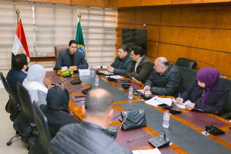 نائب المحافظ يترأس اجتماع متابعة أعمال انشاء محطة معالجة الصرف الصناعي بالمنطقة الصناعية بجمصة وموقف الصرف السلبي للمصانع بها