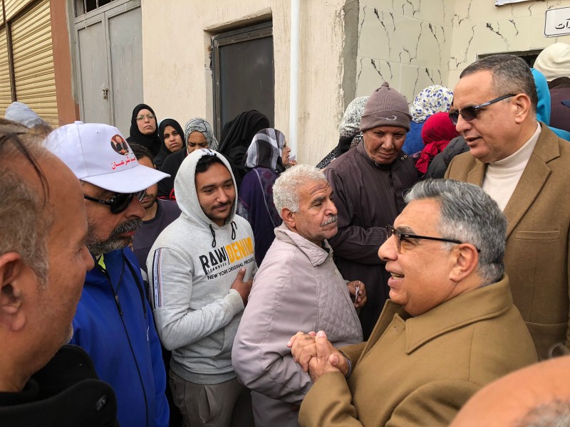 المحافظ يشهد التشغيل الفعلي لمخبز المحافظة الكبير بالمنصورة