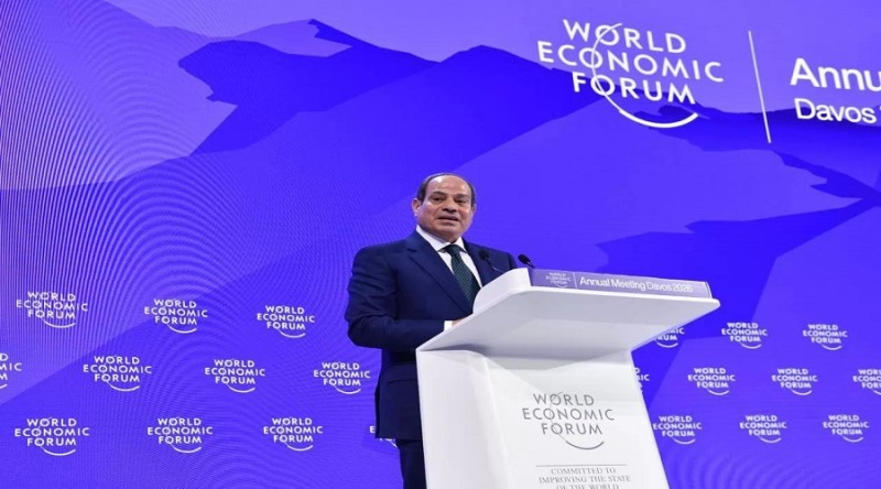 السيسي يعرض في دافوس النتائج الإيجابية للبرنامج الاقتصادي لمصر