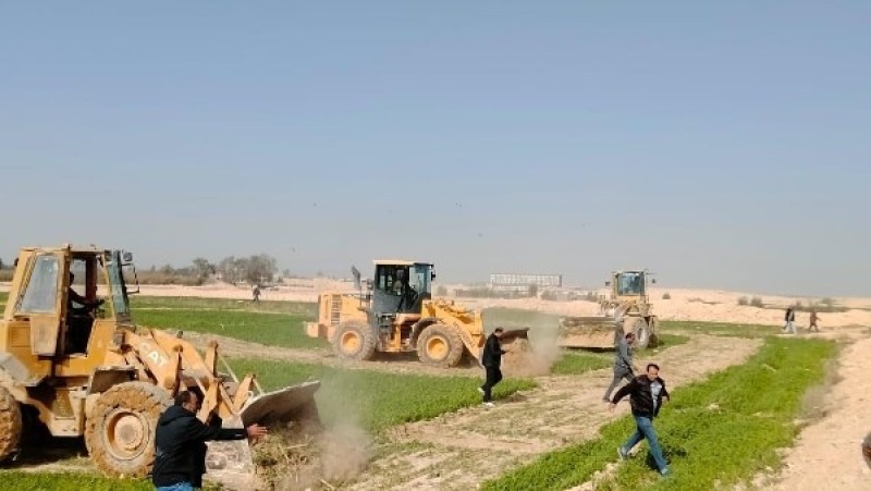 استرداد 100 فدان من الأراضي المخالفة ببرج العرب وإزالة كافة التعديات