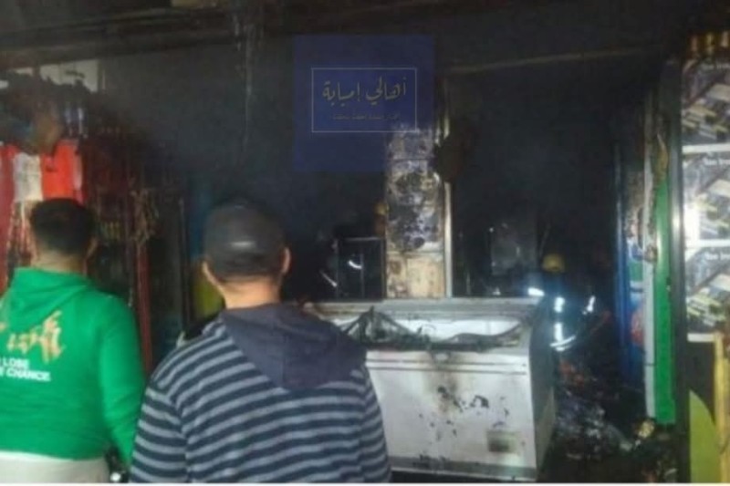 تفاصيل سبب حريق محل تجاري بإمبابة  .. انفجار ثلاجة