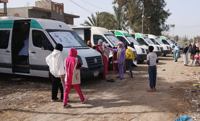 1542 مواطن استفادوا من القافلة الطبية المجانية بقرية الدرافيل49 ببلقاس دقهلية