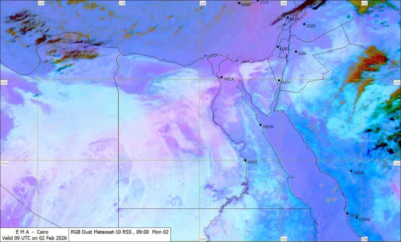 الطقس.. أتربة عالقة في الهواء ونشاط للرياح في بعض المناطق