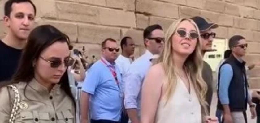 تيفاني ترامب في حضرة الحضارة المصرية بالأقصر