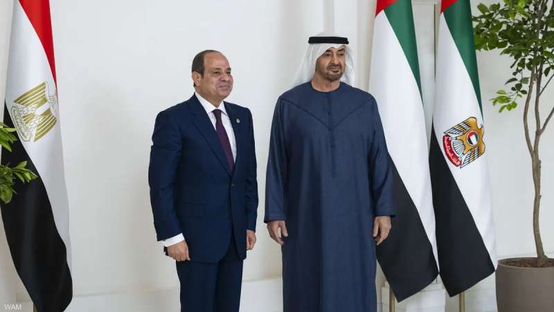 محمد بن زايد يستقبل السيسي في أبوظبي