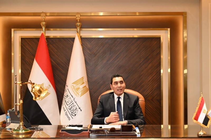 جوهر نبيل وزير الشباب يصل مقر الوزارة لمباشرة مهام عمله وزيرًا للشباب والرياضة عقب أداء اليمين الدستورية