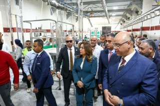 وزيرة التنمية المحلية والتموين ومحافظ القليوبية يفتتحون مجزر كفر شكر المطور بتكلفة 45 مليون جنيه