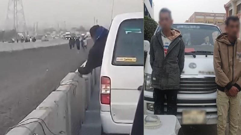 سقوط ”لصوص الظلام” ببنها.. فيديو ”الميكروباص” يقود الأمن لضبط سارقي أعمدة الإنارة