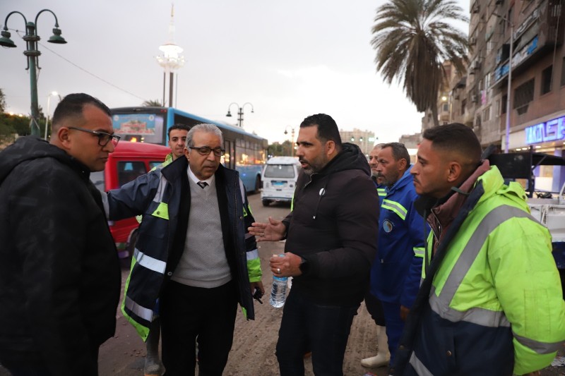 صرف الإسكندرية:إنتهاء مشكلة تراكم مياة الأمطار بالطريق الساحلي