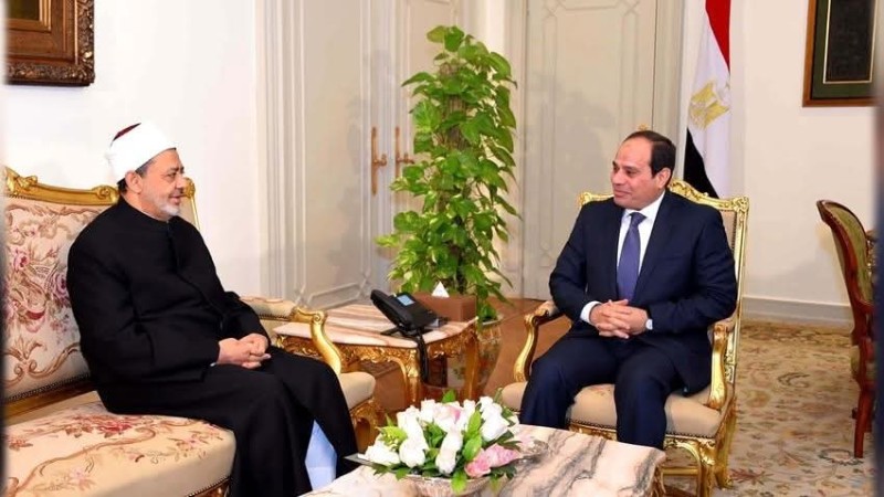 شيخ الأزهر يبعث برقية تهنئة للرئيس عبد الفتاح السيسي بقرب حلول شهر رمضان المبارك