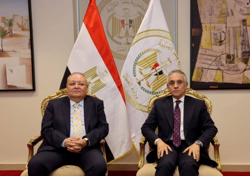 وزير العدل استقبل رئيس مجلس الدولة لتبادل التهاني وتأكيد التعاون القضائي