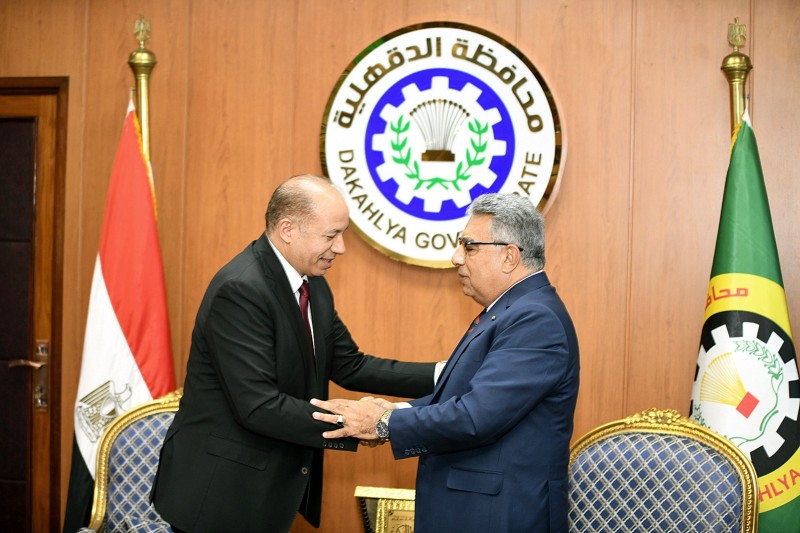 محافظ الدقهلية استقبل رئيس جامعة المنصورة للتهنئة بتجديد الثقة من فخامة رئيس الجمهورية