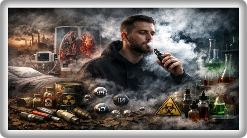 خديعة التدخين الإلكتروني: منظومة تسمم كيميائي تهدد الصحة والبيئة