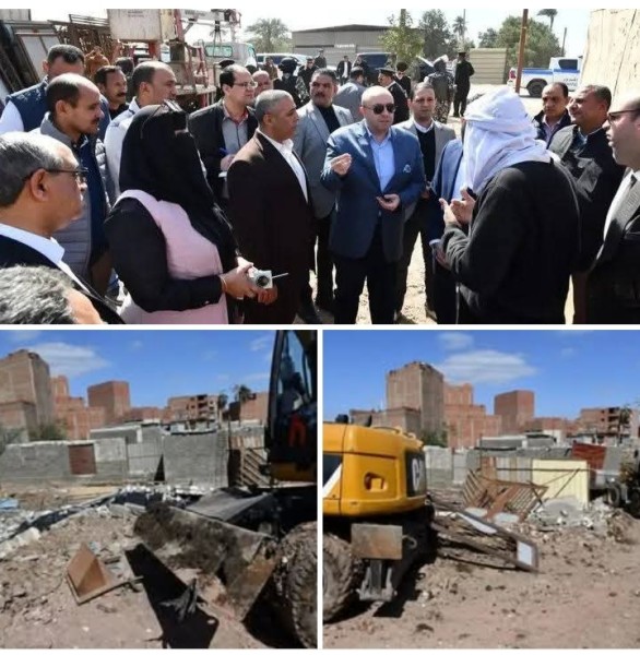 محافظ الفيوم يتابع ازالات مباني مخالفة بنطاق حي جنوب
