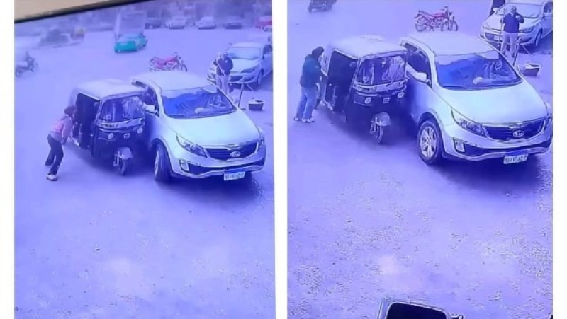 ضبط سيدة تركت سيارتها لتضرب سائق توك توك بآلة حادة في المنوفية