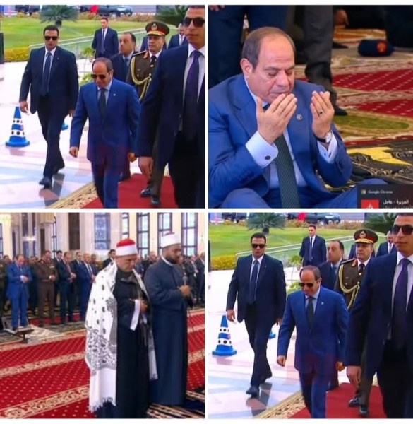 رئيس الجمهورية أدي صلاة الجمعة بمسجد المشير طنطاوي