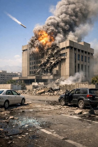 دقت طبول الحرب الأمريكية الإسرائيلية الإيرانية بهجوم علي اهداف بطهران