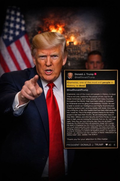 تعرف علي ما كتبه ترامب على حسابه الشخصي عن ما حدث في إيران