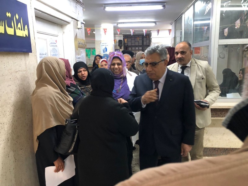 محافظ الدقهلية في زيارة مفاجئة لعيادة التأمين الصحي بجديلة