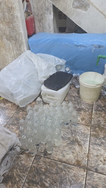 ضبط مصنع لتعبئة الخل بدون ترخيص غرب الإسكندرية