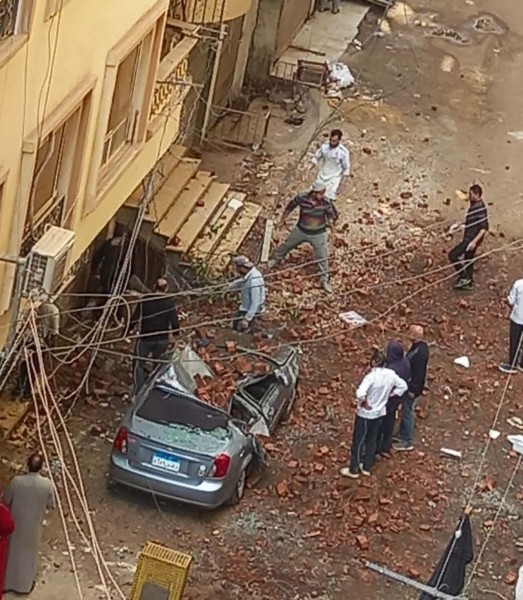 مصرع عامل بناء سقط من الدور الثامن بالمنصورة