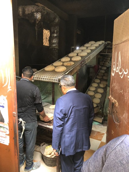 تفاصيل تفقد المحافظ لمخابز بقرى مركز طلخا