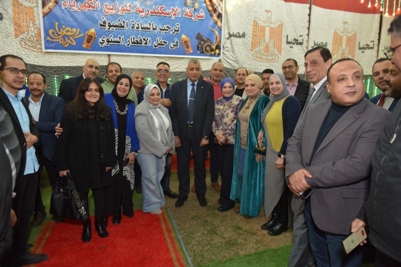 الإسكندرية لتوزيع الكهرباء تقيم أكبر حفل إفطار جماعي سنوي