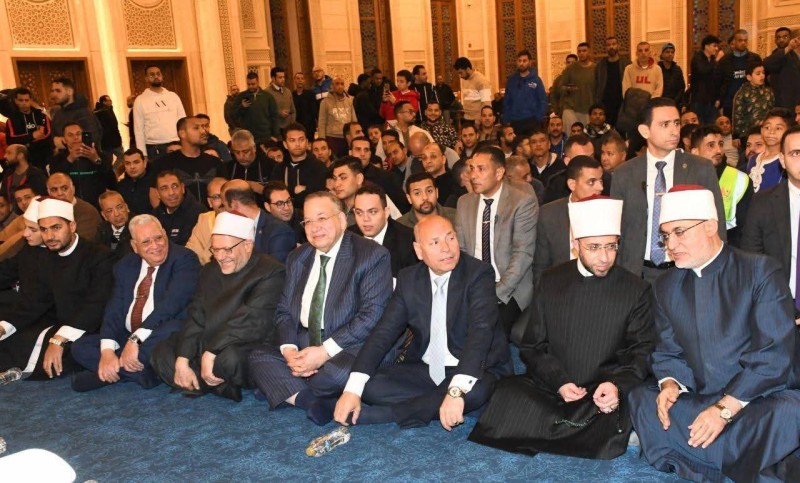 :   وزير الأوقاف ومفتي الجمهورية ومحافظ القاهرة يشهدون احتفال الوزارة بذكرى فتح مكة بمسجد العلي العظيم بألماظة