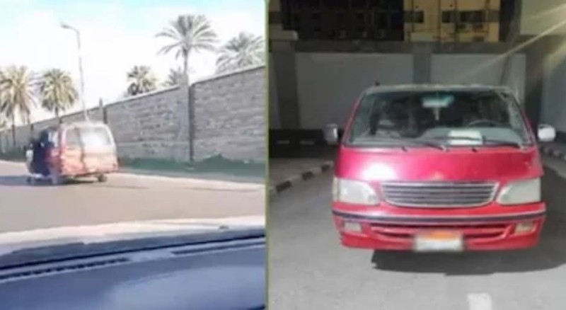الداخلية تكشف حقيقة فيديو سقوط شخص من ميكروباص يقوده فرد شرطة