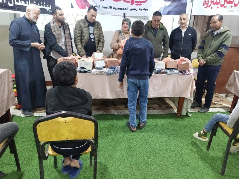 وكيل وزارة  تضامن الدقهلية تشهد توزيع ملابس العيد على نزلاء مؤسسة الرعاية الاجتماعية للبنين بنبروه
