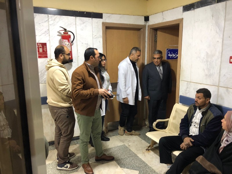 جولة تفقدية لمحافظ الدقهلية بمستشفى نبروه