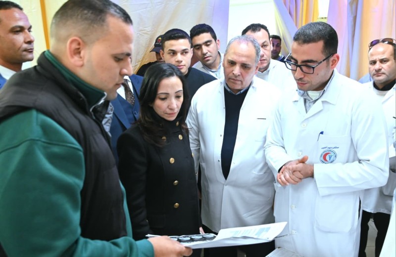 مع اول أيام عيد الفطر.. محافظ البحيرة تفاجئ المعهد الطبي القومي بدمنهور