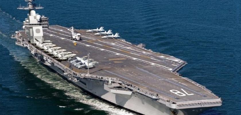 بعد حريق غامض.. حاملة الطائرات الأمريكية ”جيرالد آر فورد” تصل اليونان