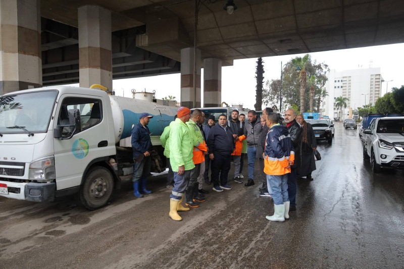 التراس يتابع أعمال سحب مياه الأمطار بالبحيرة: رفع درجة الاستعداد القصوى لضمان سلامة المواطنين