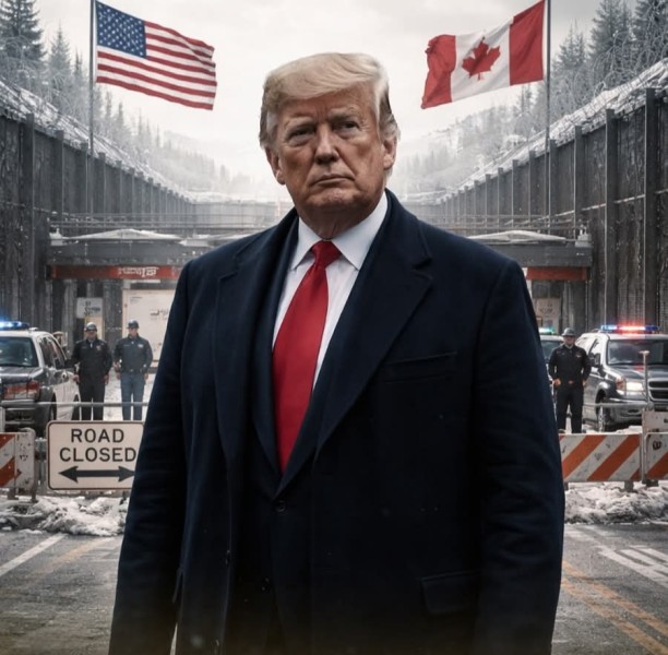 ترامب يعلن إغلاق أحد المعابر الحدودية الحيوية مع كندا