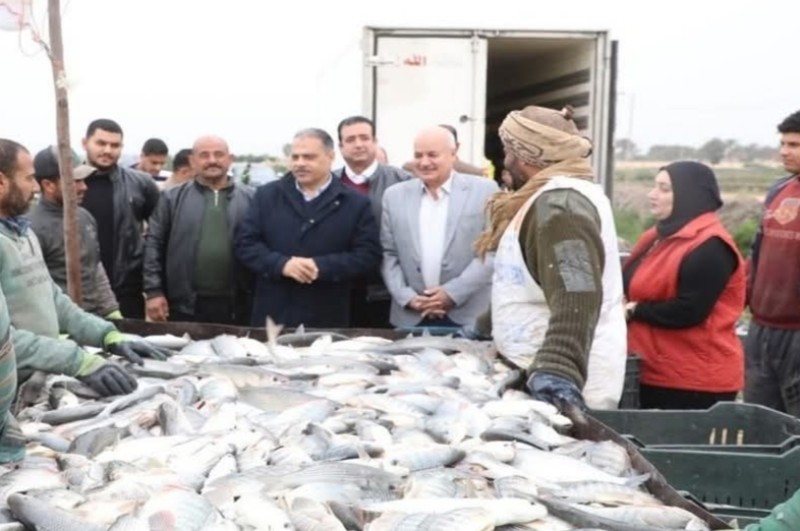 محافظ الشرقية يفتتح موسم صيد الأسماك بمزرعة العباسة السمكية التابعة للمحافظة