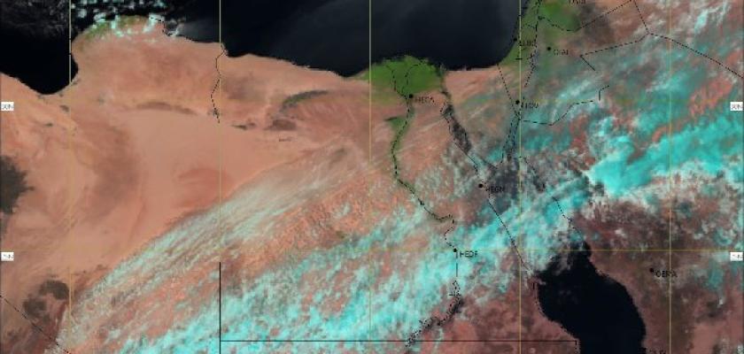 الأرصاد: غطاء سحابي وأمطار تضرب عدة مناطق.. والرمال تواصل نشاطها بالبحر الأحمر والصعيد