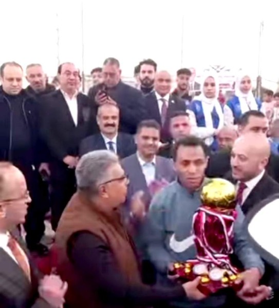 محافظ الدقهلية شهد تتويج «دهانات الجزيرة» بطلا لبطولة الدراكسة الرمضانية على روح النائب ثروت فتح الباب