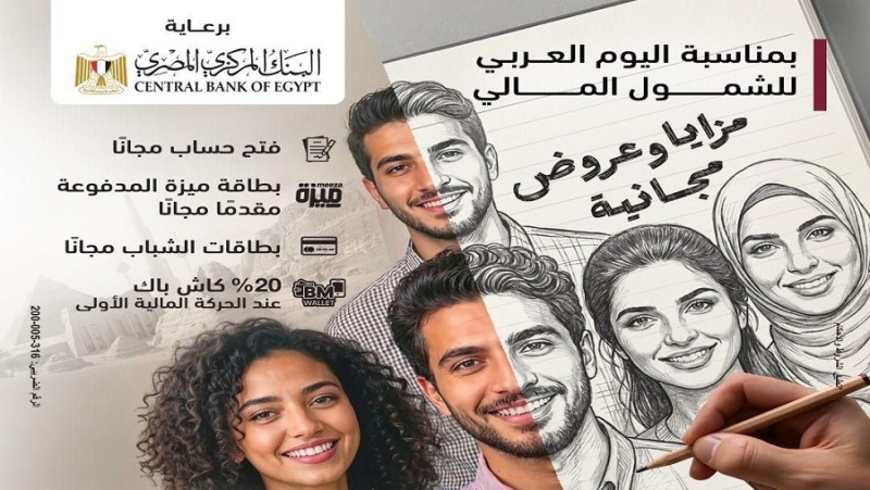 بنك مصر يشارك في ”اليوم العربي للشمول المالي” ويقدم العديد من المزايا والعروض المجانية