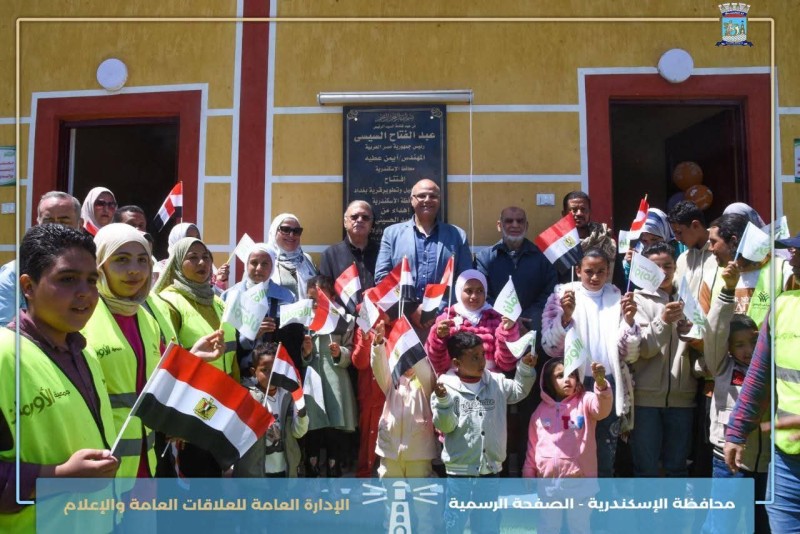 محافظ الإسكندرية يفتتح مشروع تطوير قرية بغداد