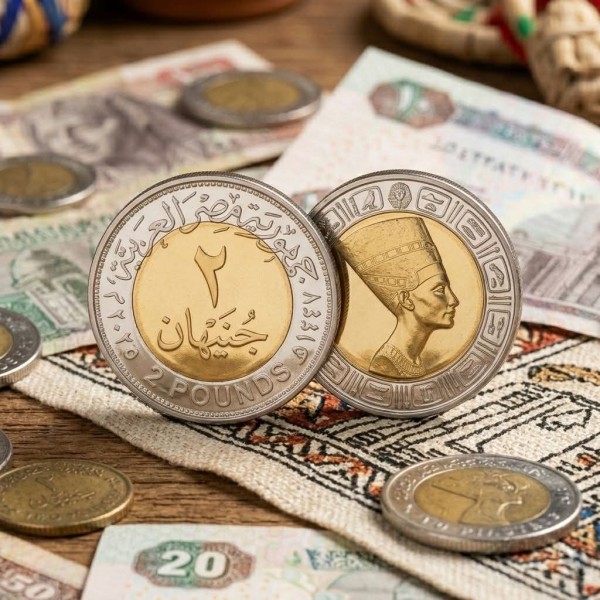 قرار رسمي بصدور عملة معدنية فئة اثنان جنيه