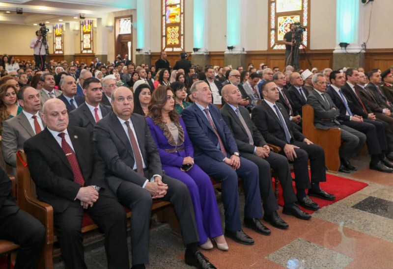 وزيرة التنمية المحلية والبيئة تشارك في احتفالية الطائفة الإنجيلية بعيد القيامة المجيد