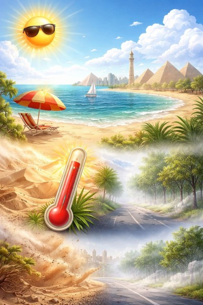 حالة الطقس ودرجات الحرارة غداً الأربعاء