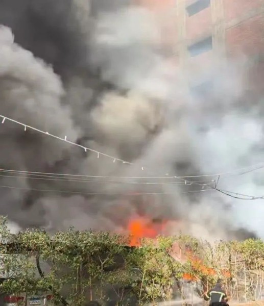 حريق هائل يلتهم ١٠ سيارات بجراج سيارات في الغشام بالزقازيق