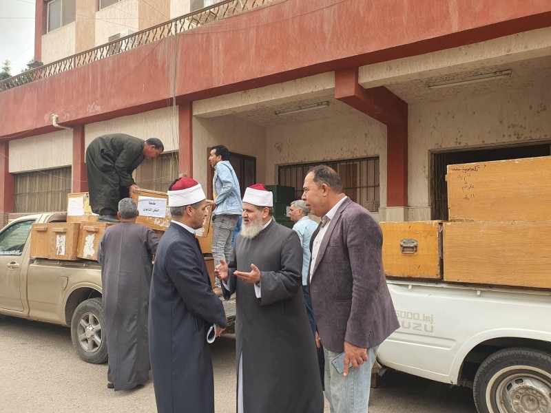 رئيس منطقة الغربية الأزهرية يشهد تسليم صناديق أسئلة النقل وسط إجراءات أمنية مشددة