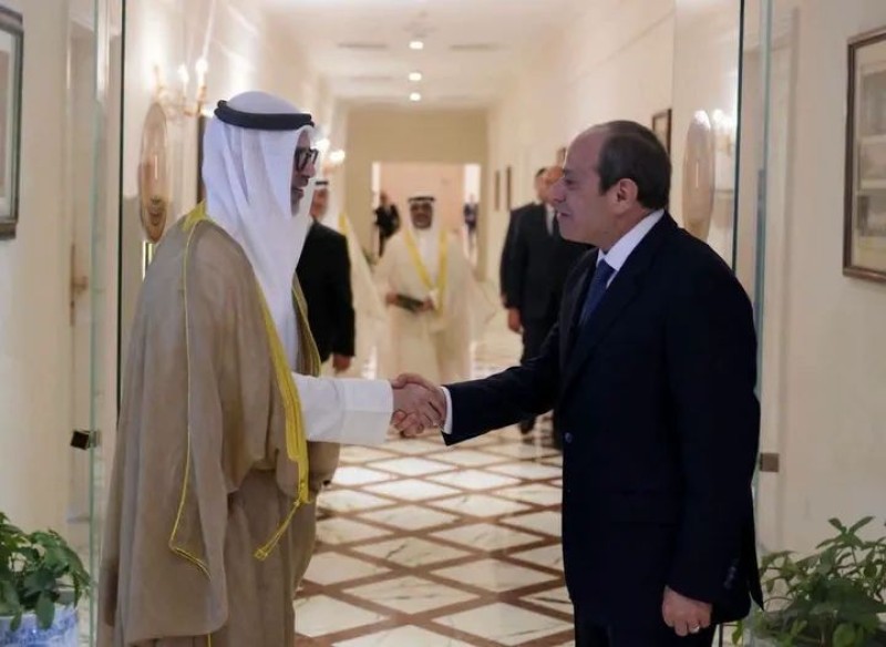 الرئيس السيسي يستقبل الشيخ جراح جابر الأحمد الصباح وزير خارجية الكويت
