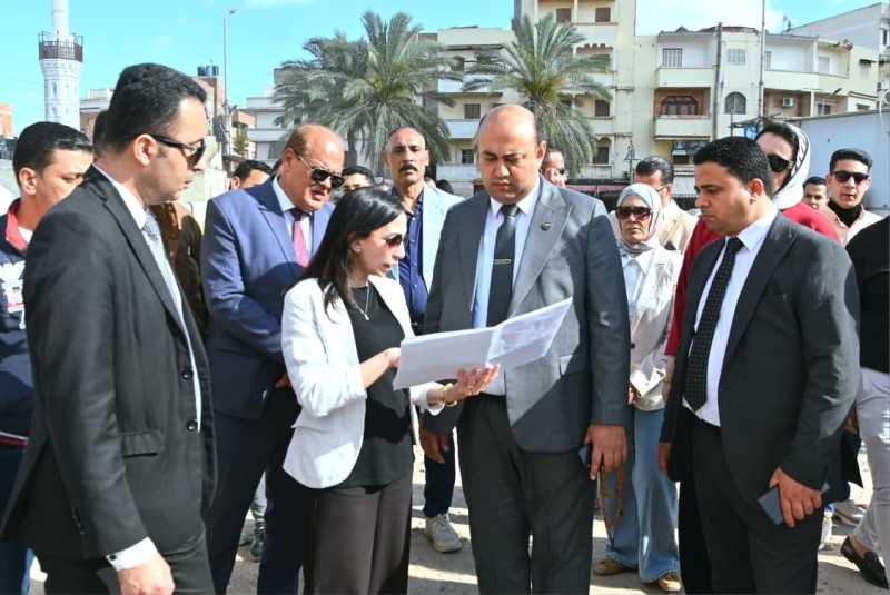 جاكلين عازر تتابع إنشاء السوق الحضاري وتوسعات مسجد زغلول الأثري برشيد