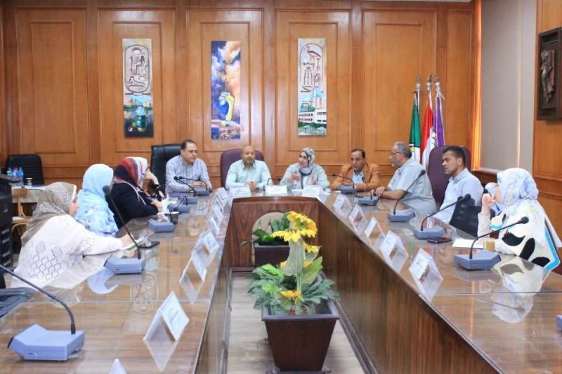 اجتماع تنسيقي بنوعية جامعة المنوفية مع  أعضاء هيئة التدريس فريق الدراسة الذاتية للاعتماد المؤسسي